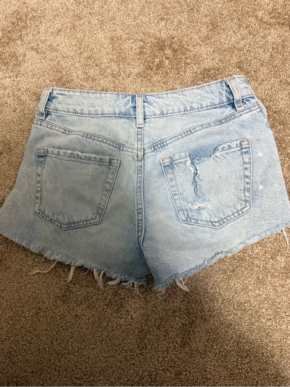 GARAGE Denim Light Blue Denim Shorts